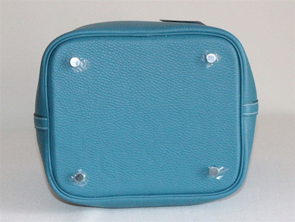 Fake & Replica Hermes Picotin Double Shoulder Bag Blue 509060